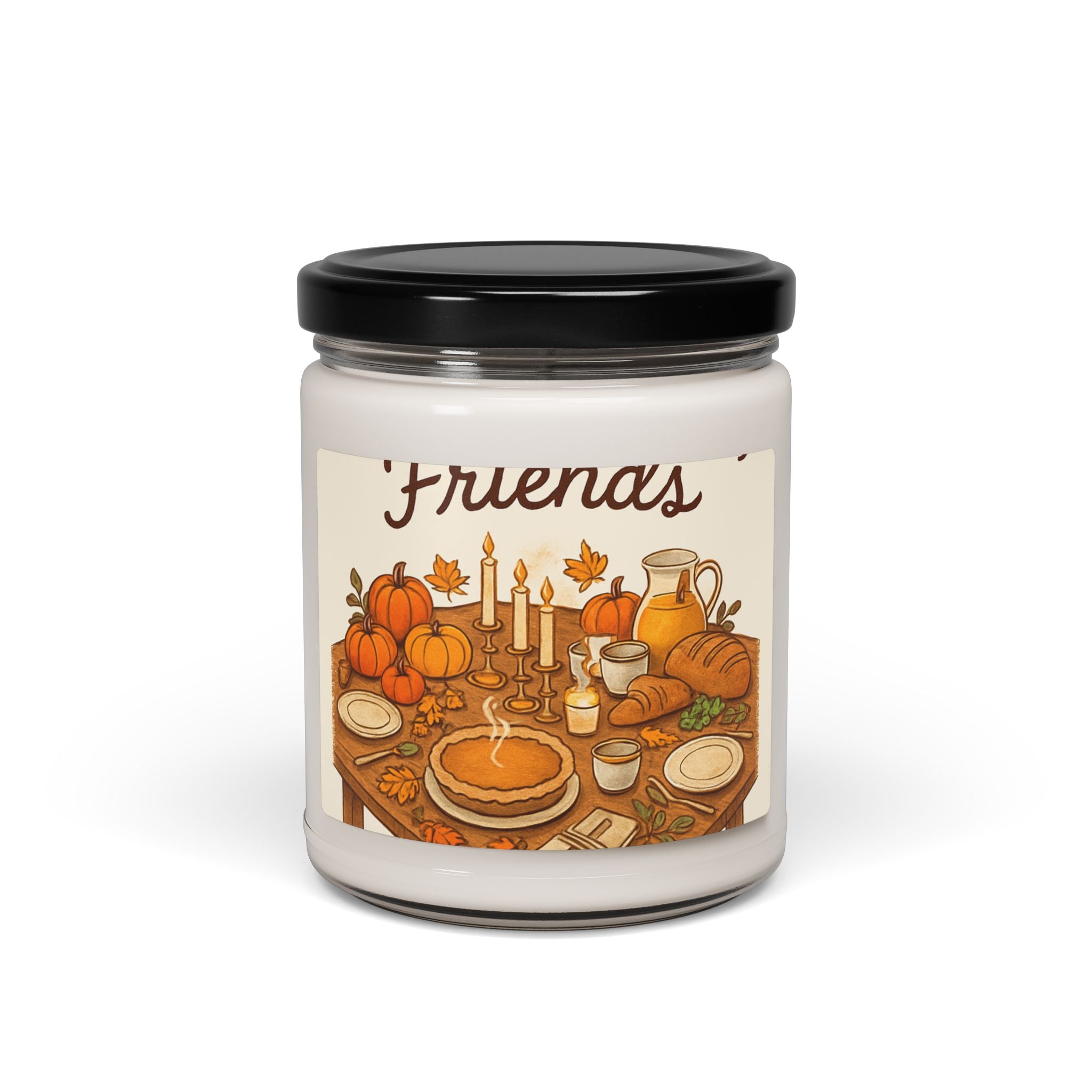 Fall Friends Thanksgiving Soy Candle — 9oz Scented Autumn Candle
